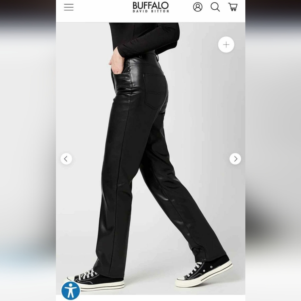 High rise pleather pants - Picture 5 of 11